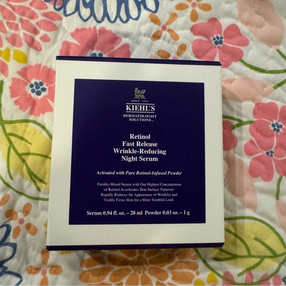 New kiehls retinol fast relief wrinkle reducing night serum